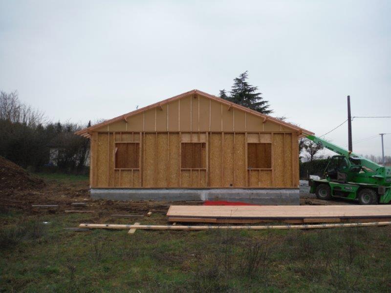 Maison ossature bois à Saint Martin de saint maixent (79)